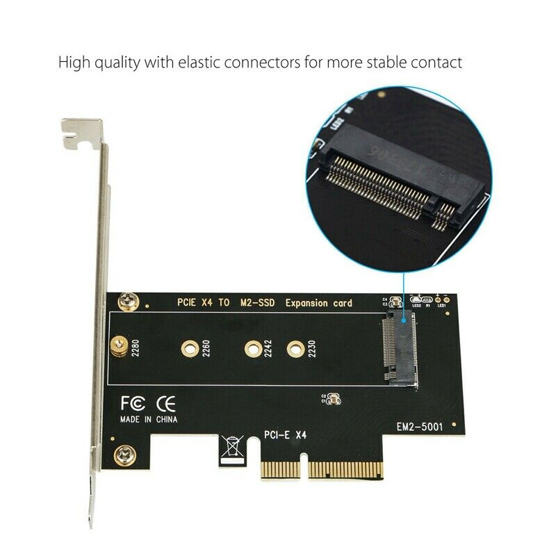 M.2 Nvme Ssd Ngff To Pcie 3.0 X4/X8/X16 Adapter Pcie To M2 Expansion Card M KeV6