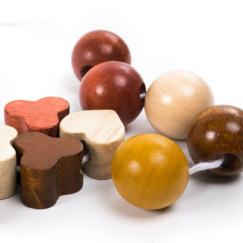 Wooden Puzzles Matching Game Wood Tree Chunky Jigsaw for Kids Toddlers