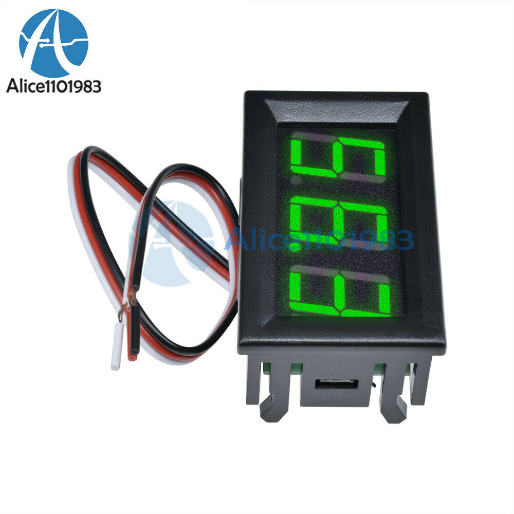Green LED Panel Meter Mini Digital Voltmeter  DC 0V To 99.9V 0 -99.9V Display