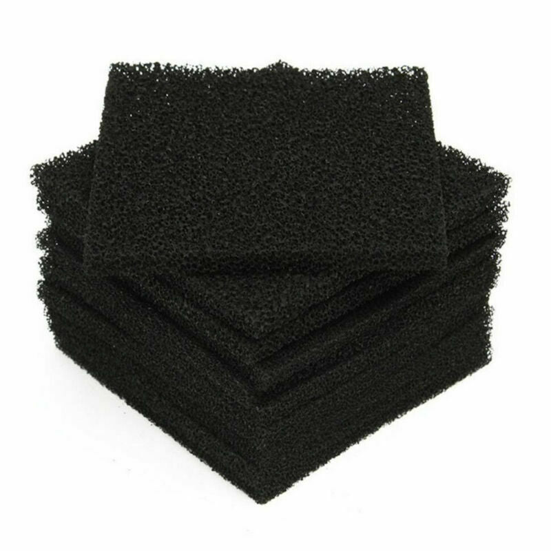 10Pcs Square Universal Activated Carbon Air Filter Sponge Foam Pad 12.8CM
