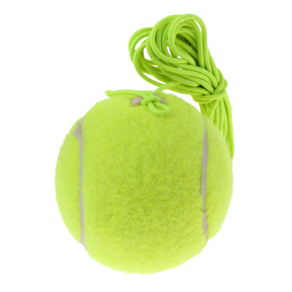 Elastic Tennis Ball with Cord Tennis Trainer Ball Trainer Accessories Green