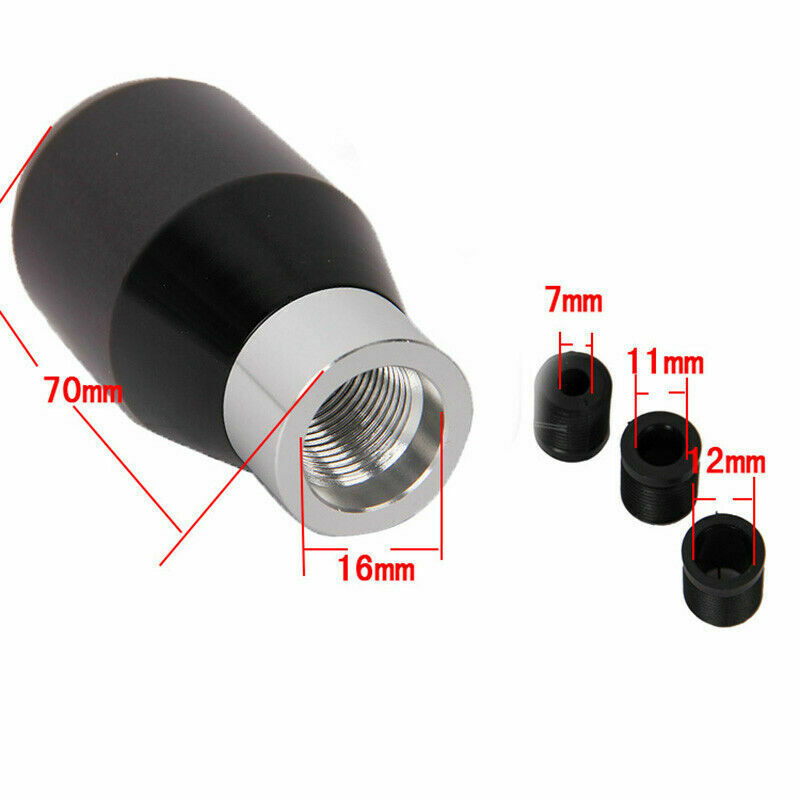 Universal Black Aluminum 5 Speed Car Auto Manual Gear Stick Shift Shifter Knob