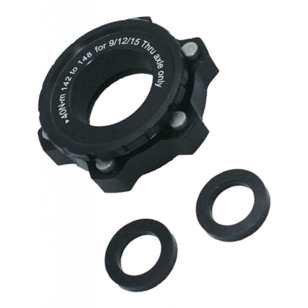 Bike Center Lock to 6-Bolts Rotor Brake Disc Hub Adapter Rear 142 to 148