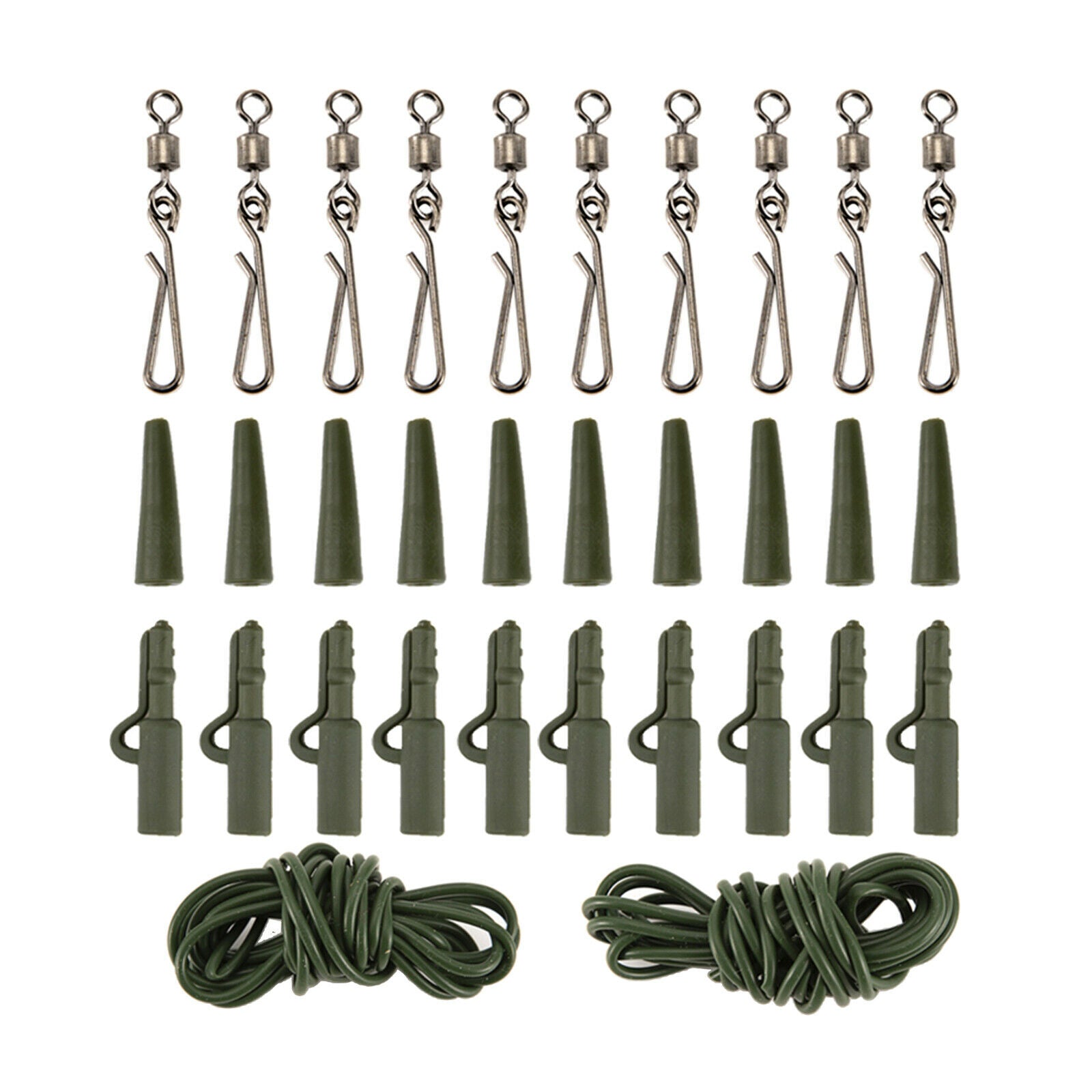 All in One Anti-rust Carp Fishing Tackles Assorted Sizes Rolling Swivels