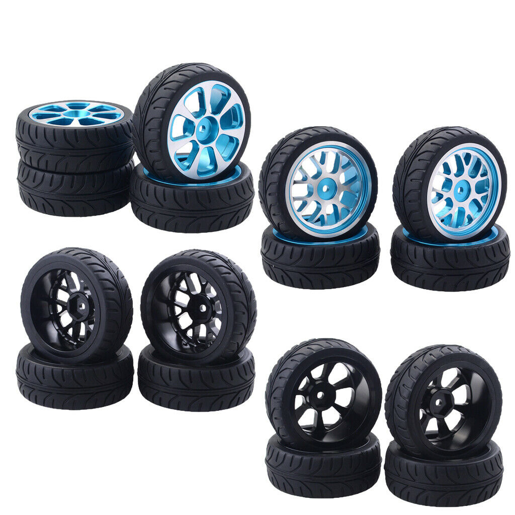 4pc Tires & Wheels for HSP Wltoys ZD Racing HPI Redcat 1/10 RC Car Style-1