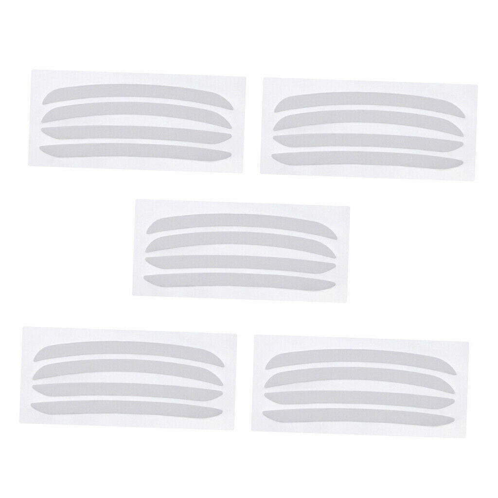 5 Pairs of Eyebrow Makeup Stickers for Beginners Gift Stencils