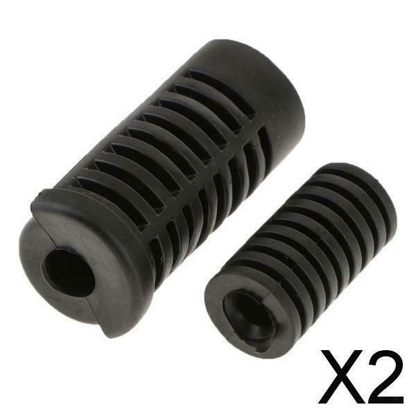 2X Motorcycle Gear Shift Shifter Lever Rod & Footrest Pedal Rubber Cover Set