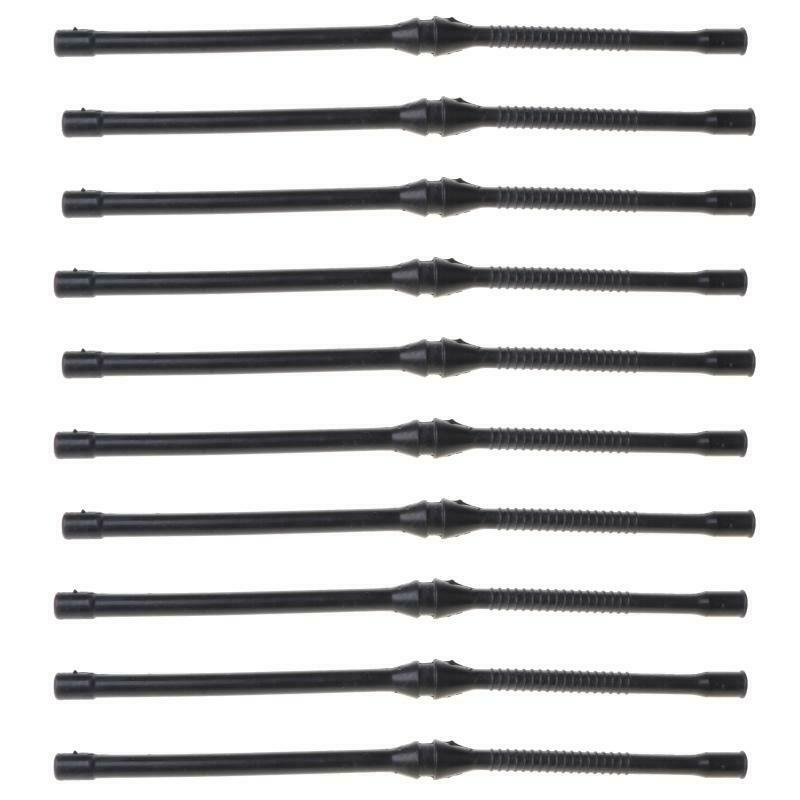 10X Black Fuel Hose Pipe For Chinese Chainsaw 4500 5200 5800 45cc 52cc MT-9999
