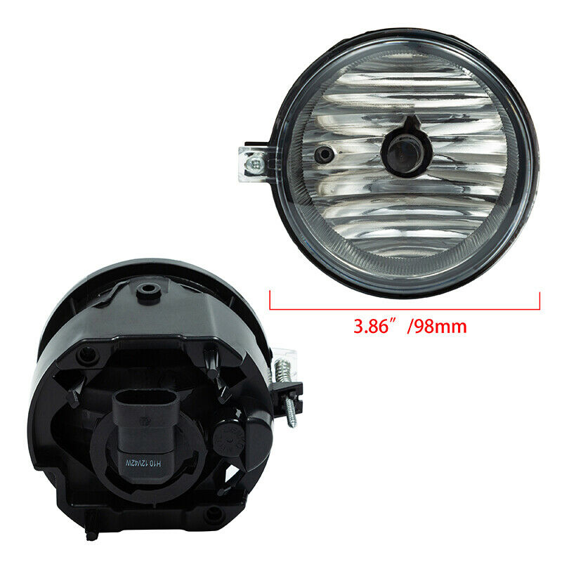 Pair Fog Lights Bumper Lamps For Dodge Challenger Charger Nitro Avenger Caliber