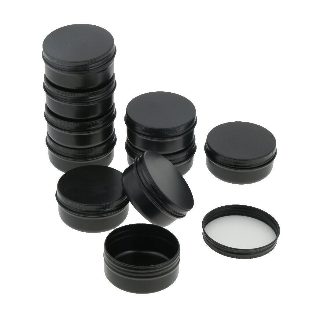 20Pieces Empty Metal Cosmetic Containers Travel Tins Makeup Sample Jars 30g