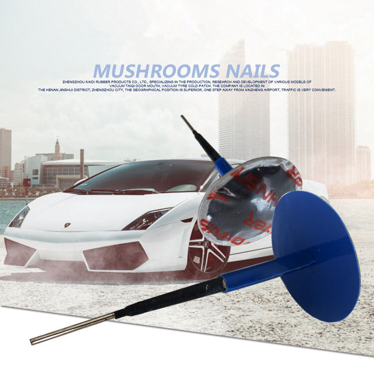 24Pcs Natural Rubber Car Tyre Puncture Repair Wired Plug Mushroom Patch 48mm*6mm