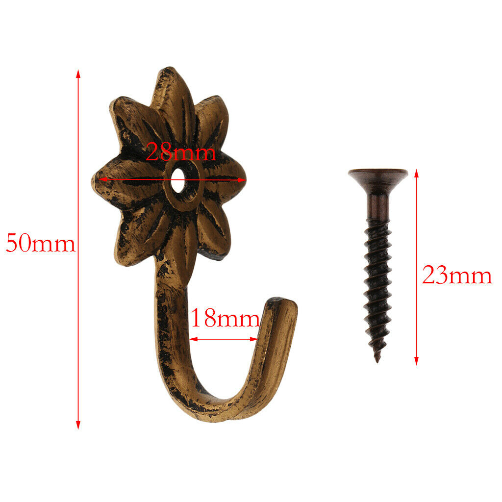 2pcs Durable Curtain Tie Back Hooks Bedroom Window Blind Hanger Type 1 - 004