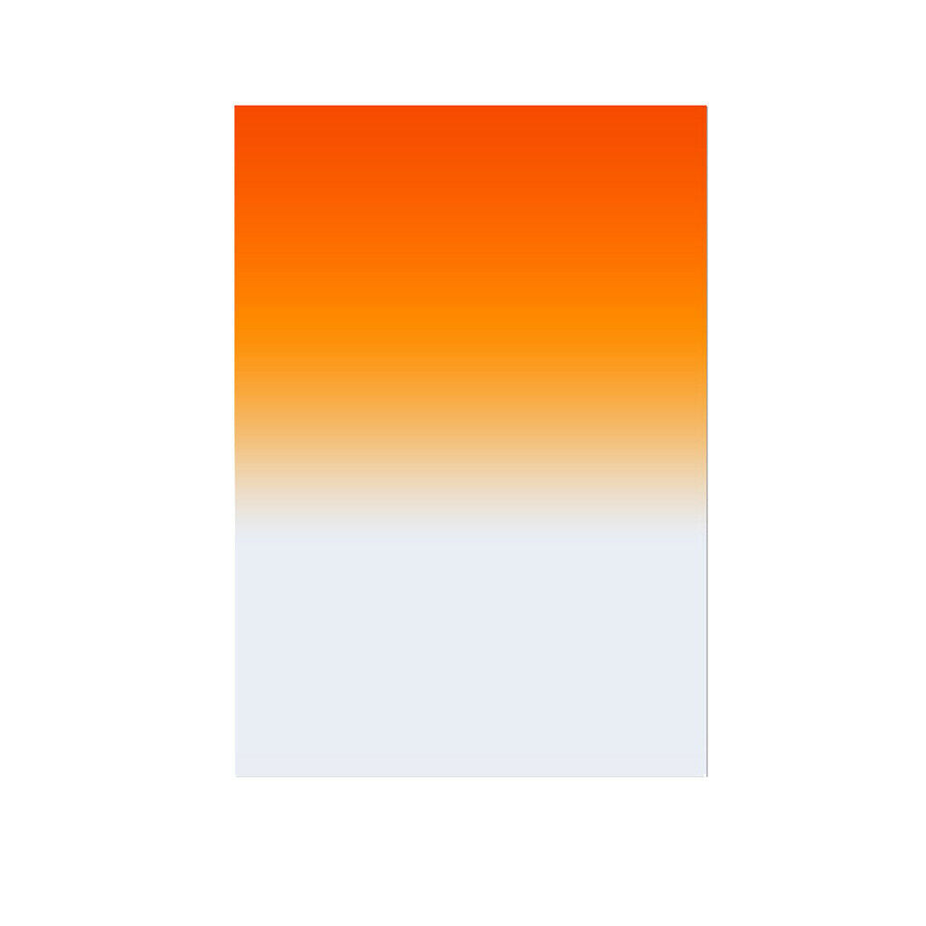 150*100mm Graduated Neutral Density Square Filter for Cameras Orange