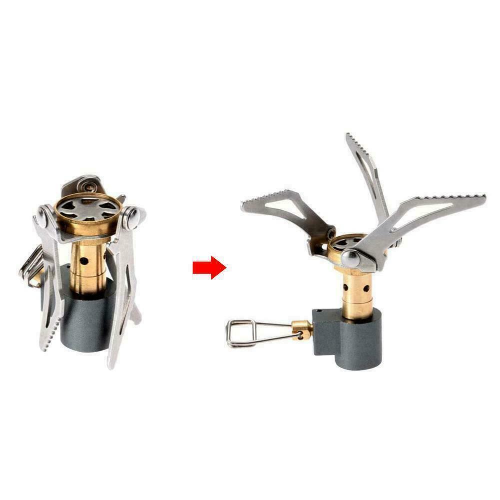 3000W 3000T Mini Pocket Outdoor Camping Cooking Burner Tool Folding Stove P9A1