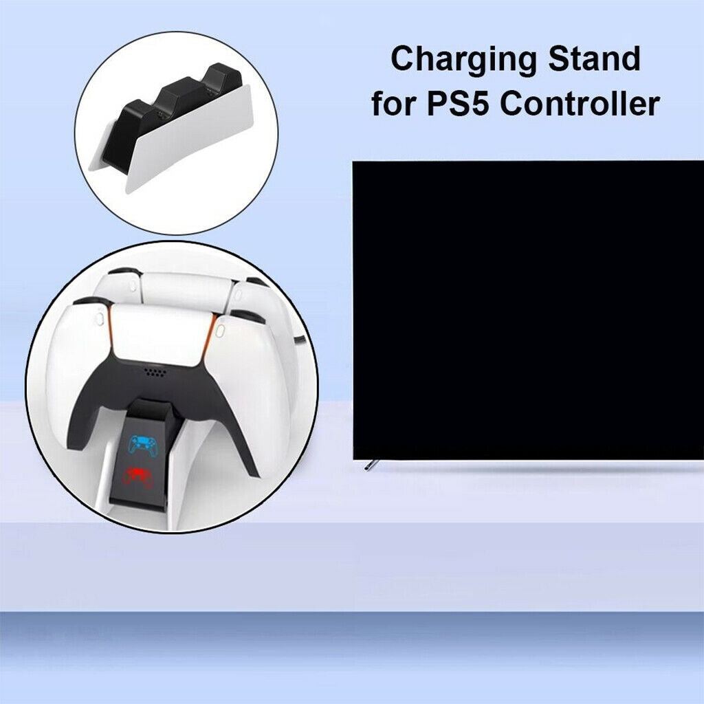 Controller Charger Station with LED Indicator For PS5 Controllers Gamepads