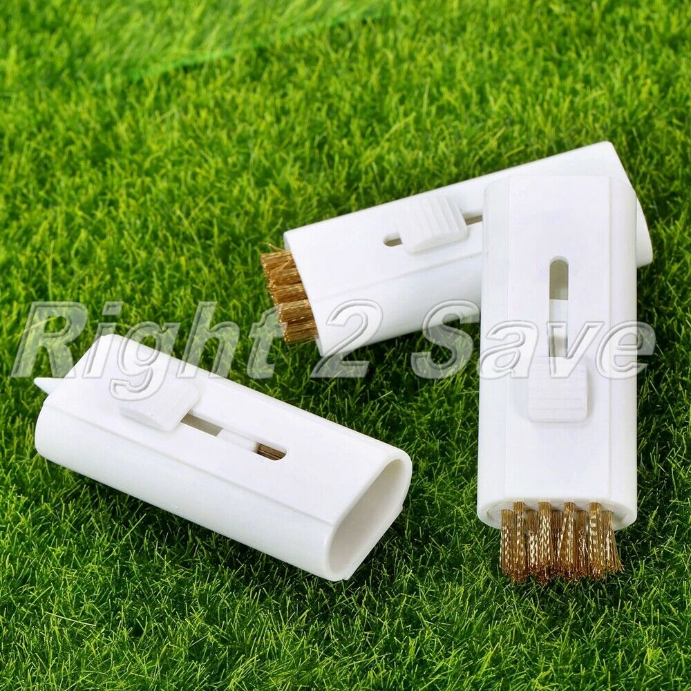 3Pcs Pocket Carry Retractable Brushes Steel Golf Club Cleaning Groove Cleaner