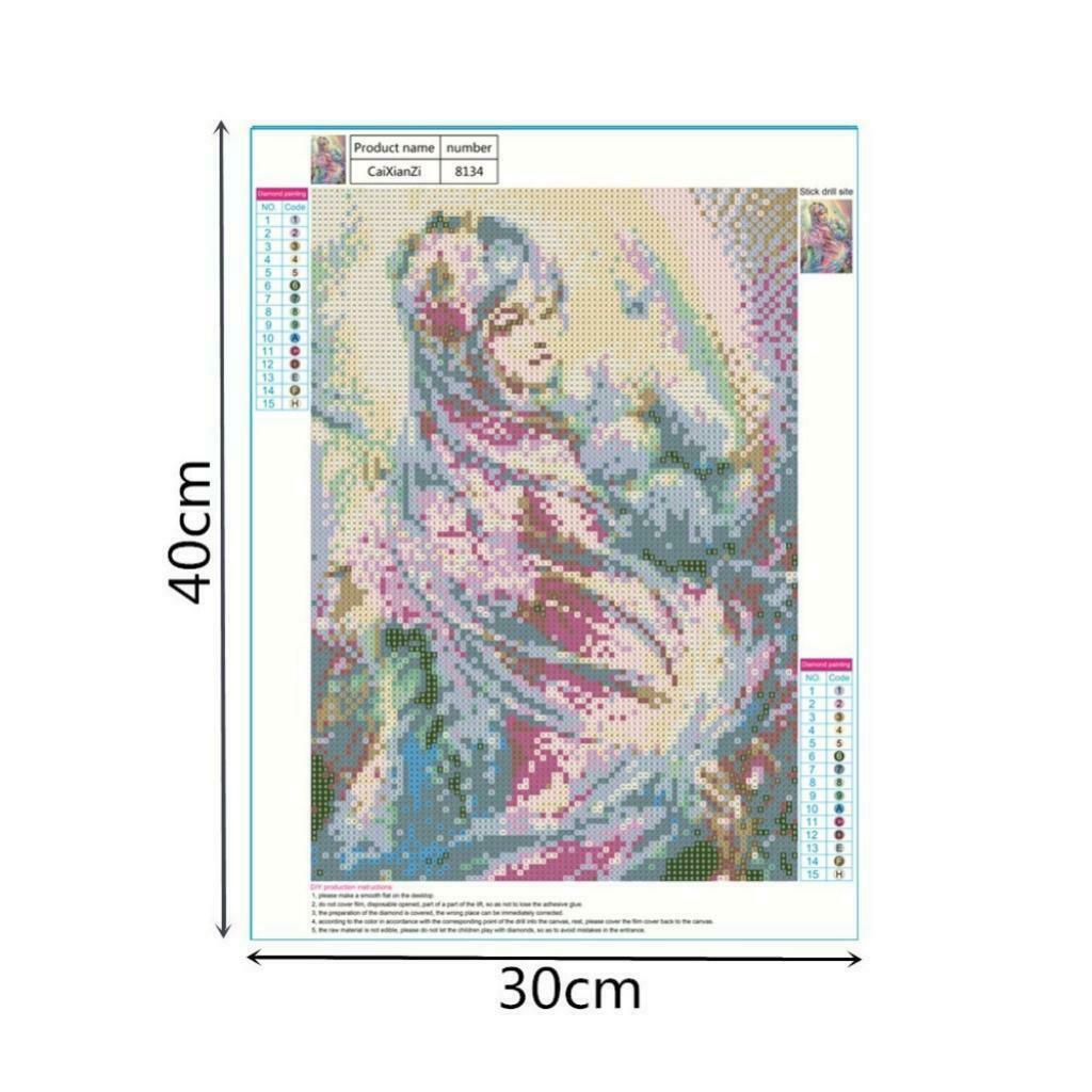 DIY Daimond Painting Floral Rhinestine Picture Crystal Cross Stitch Arts Kit for