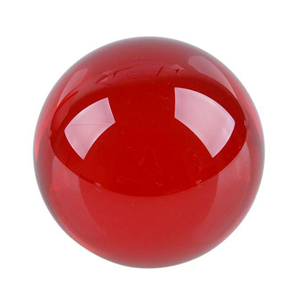 50mm Red Crystal Ball Decorative Ball Art Decor Photography Prop No Stand