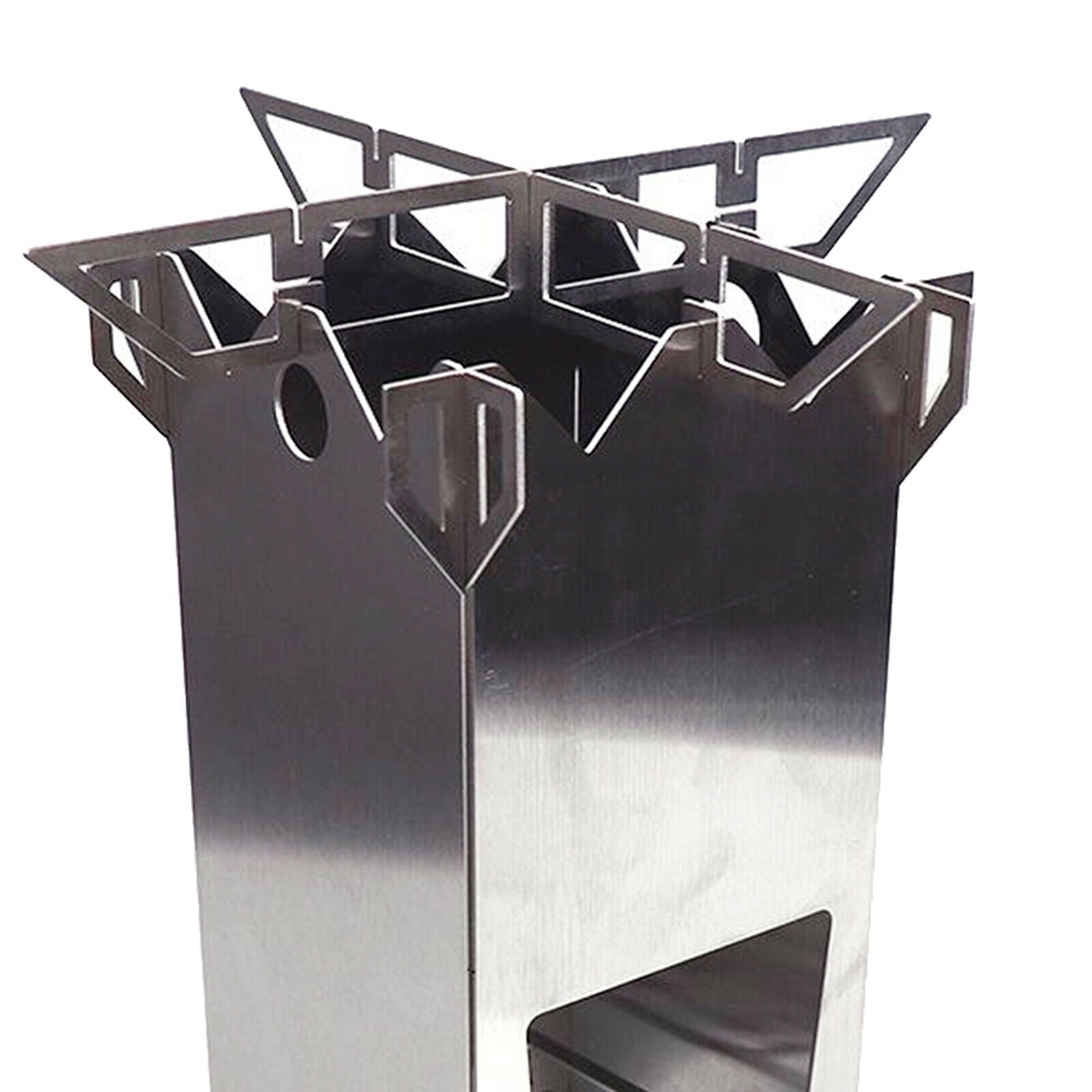 Foldable Wood Burning Stove Compact Mini Burner Cooker Camping Cooking