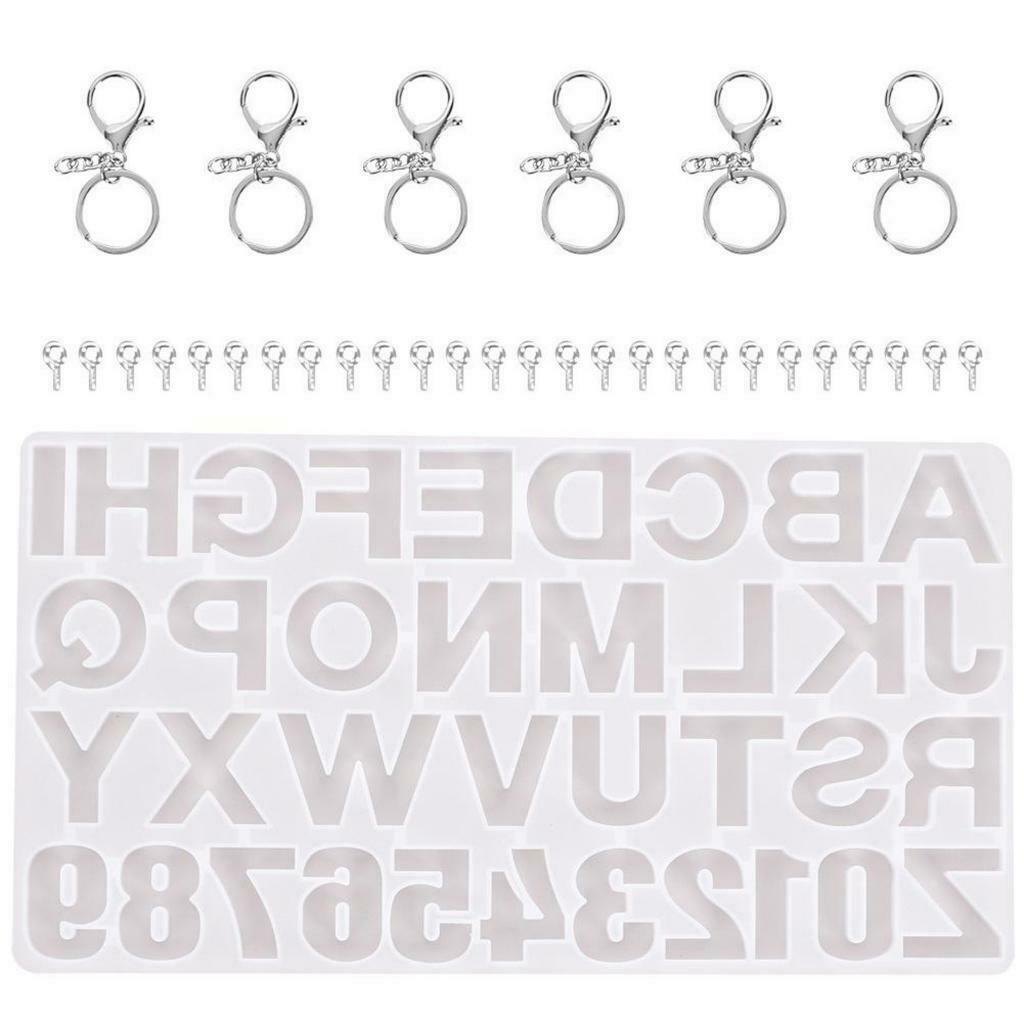 Silicone Molds Epoxy for Keychain Pendant Jewelry Charms Making Craft Kit