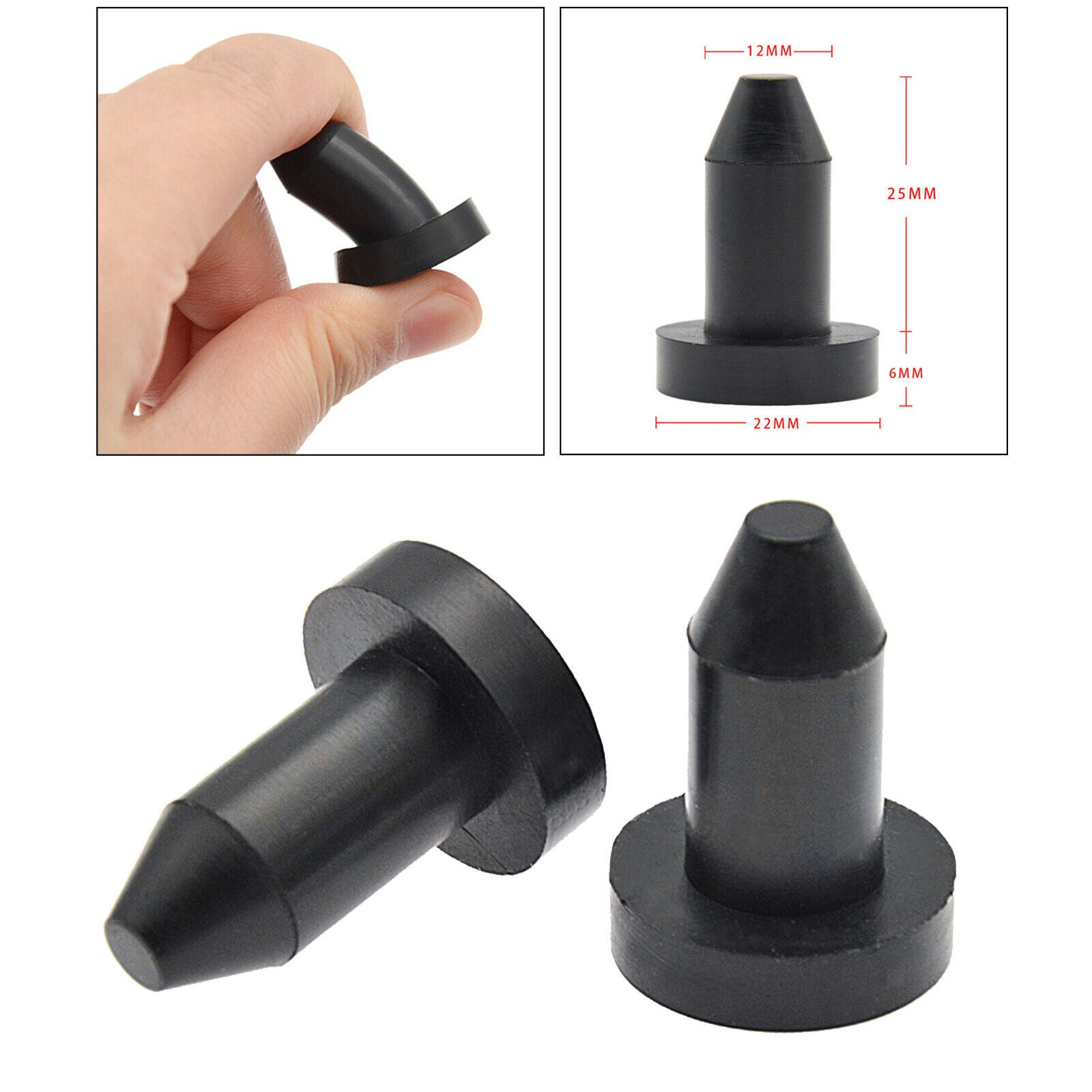 2pcs 1/2" Kayak Drain Plugs Scupper Stoppers for   8SS   10 Replaces