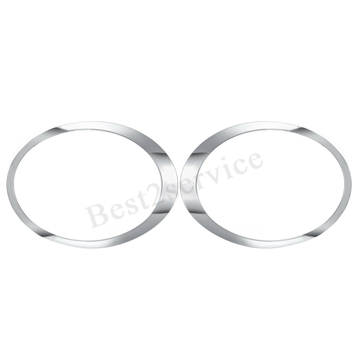 2x Left & Right Side Chrome Headlight Trim Ring For Mini Cooper 2007-2015    â—