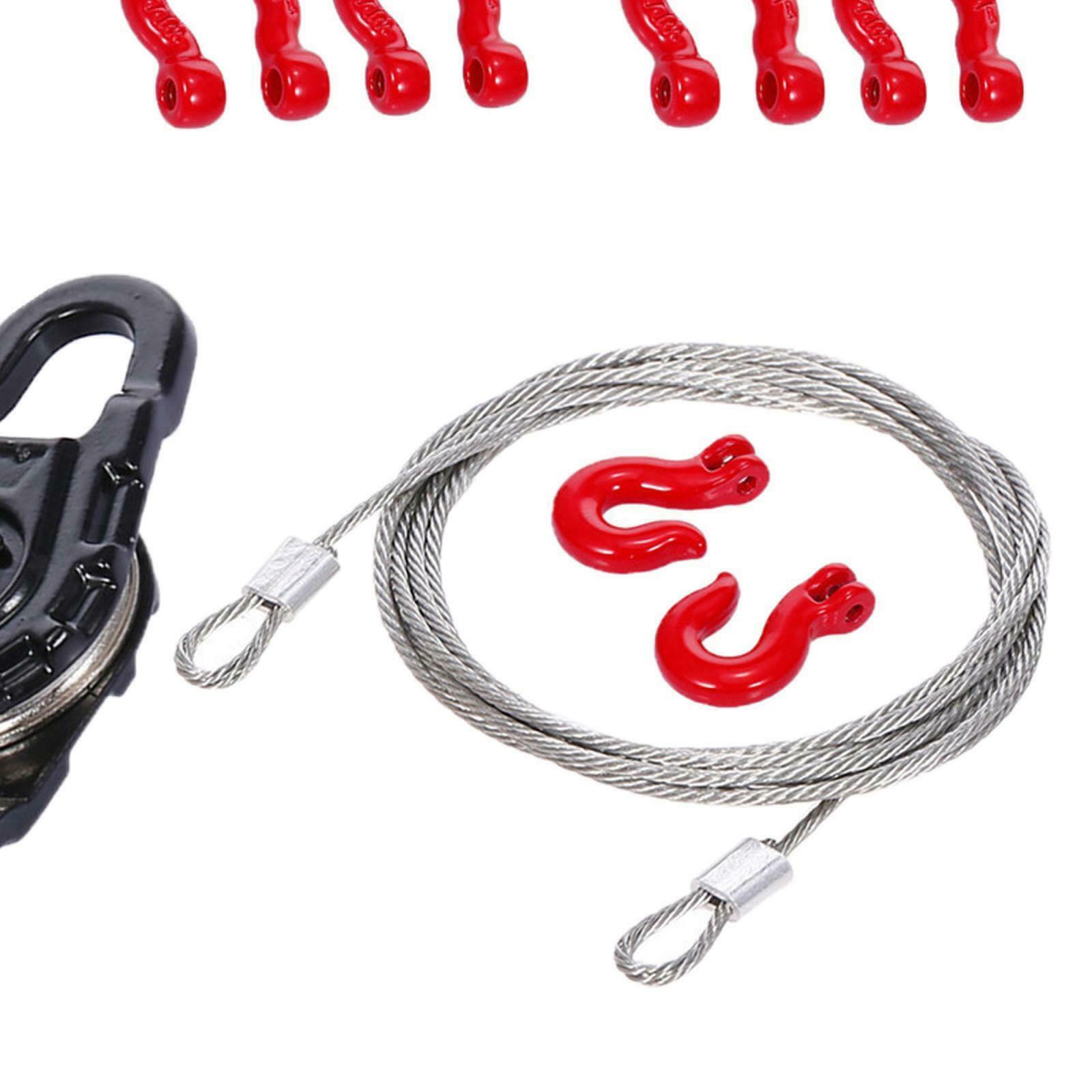 1/10 RC Car Winch Tow Chain Kit fit for TRX4 HSP Rc4Wd SCX10 D90 HPI RC Car