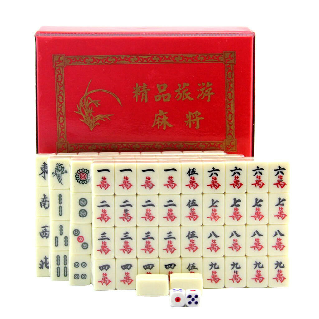 Chinese Mahjong Mahjongg Mah Jongg Mah-Jongg Majiang Travel Board Tile Game Set