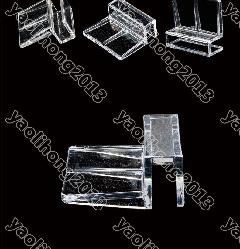 4 Pcs New Aquarium Tank Glass Cover Plastic Clip 6MM Support Holders