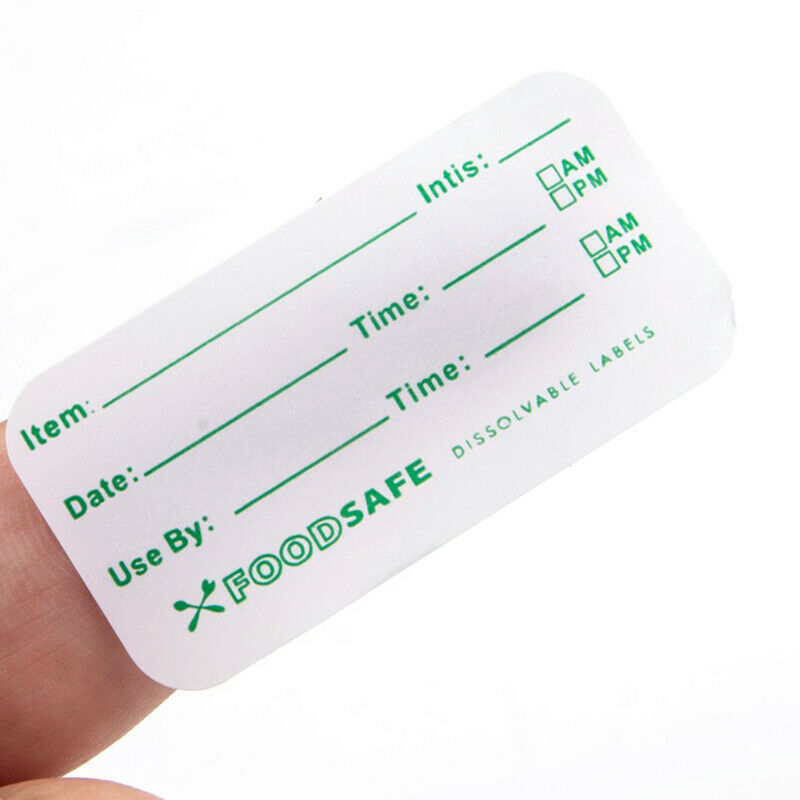 300Pcs/roll Food Safe Labels Kitchen Storage Freezer Stickers Reusable Contai KX