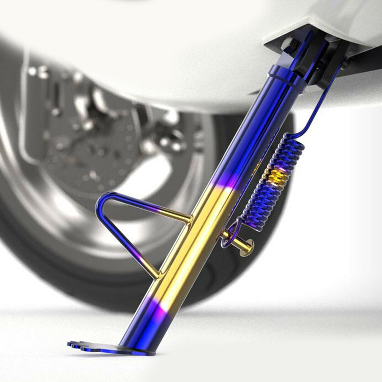 Motorbike Motorcycle Accessories E-Bike Titanium Side Kickstand Parking Rack