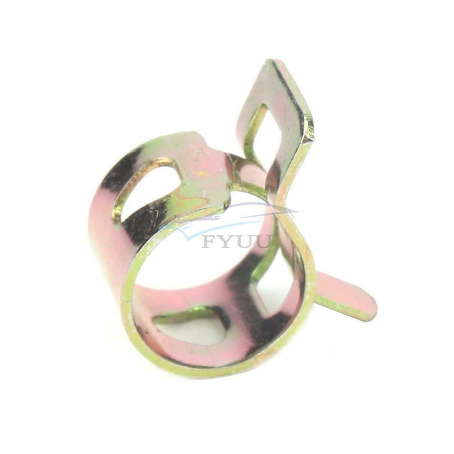 31PC 1/4" Motorcycle Pipe Fuel Filter Hose Clamp Pipe For Off-road Vehicles ATV