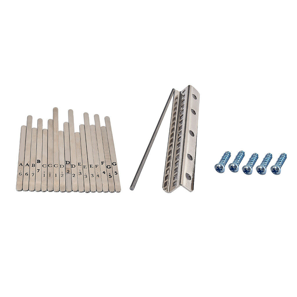 1 Set 17 Keys Kalimba Mbira Thumb Piano DIY Keys