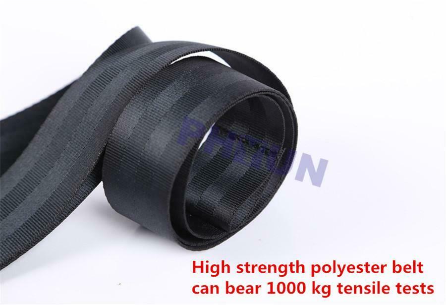 High strength Polyester+Steel Double-Hooks ISOFIX Latch Connector Fixing Strap