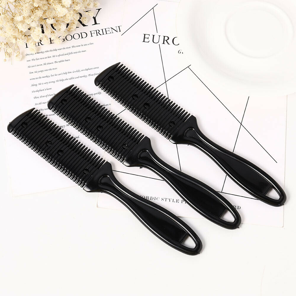 3X DIY Hair Brush Cutter Comb Beard Trimmer Cut Thinning Slice Hair Shaper Razor