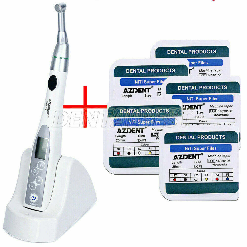 Dental 16:1 Endo Motor Endodontic Treatment Cordless Handpiece+5 Box Super Files