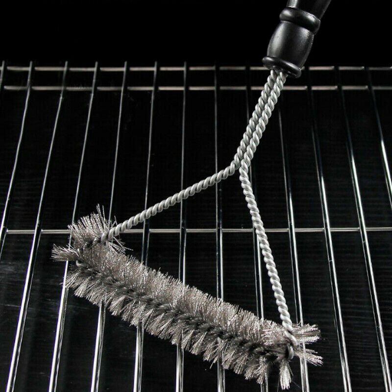 Kitchen BBQ Grill Barbecue Cleaning Brush Stainless Steel Cooking Tool Br.l8