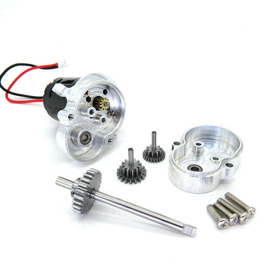 RC Gear Case Gear with 370 Brush Motor 1:10 for WPL D12 Vehicles Replacement
