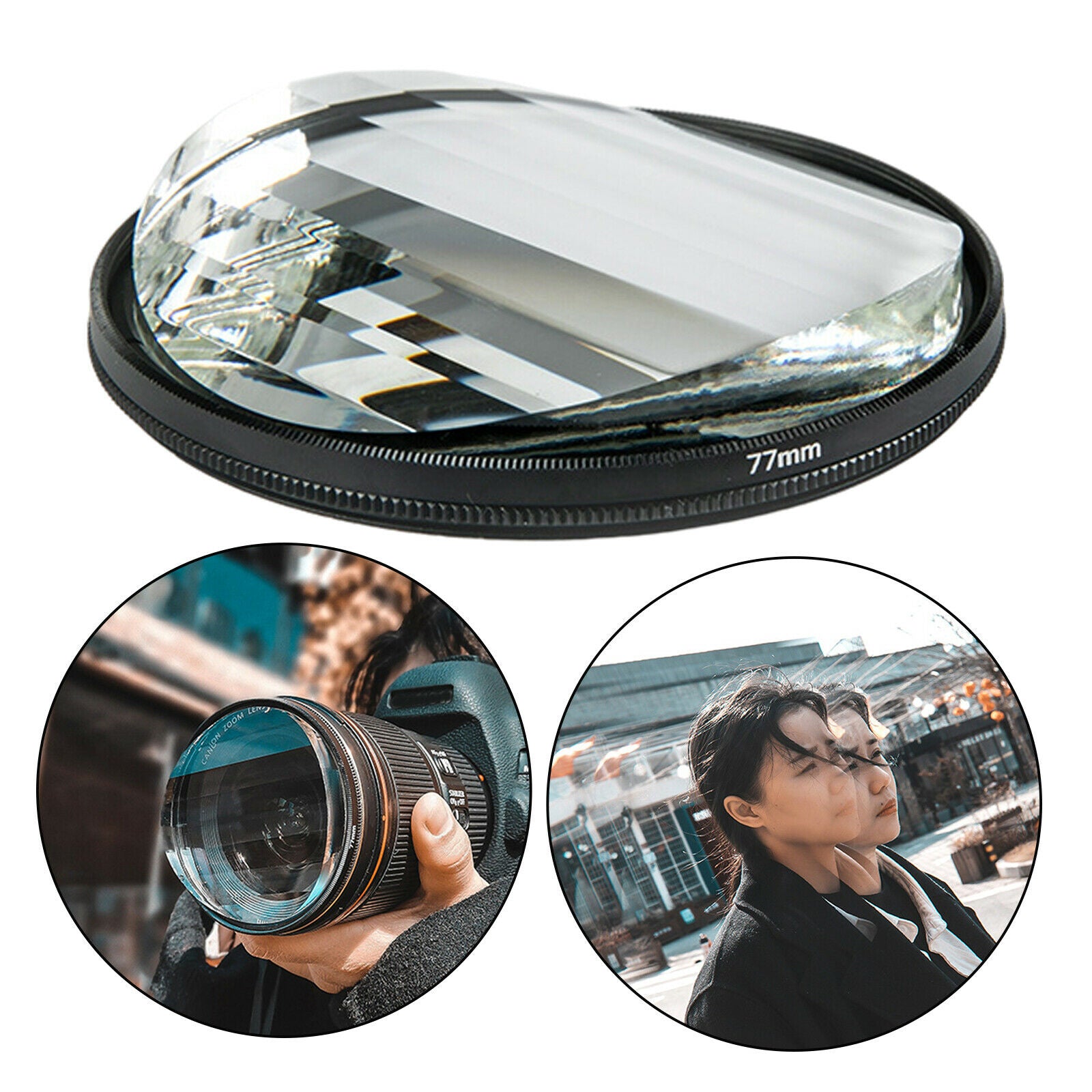 Kaleidoscope Prism Repeat Colorful Glass Prism For Photo SLR Accessories