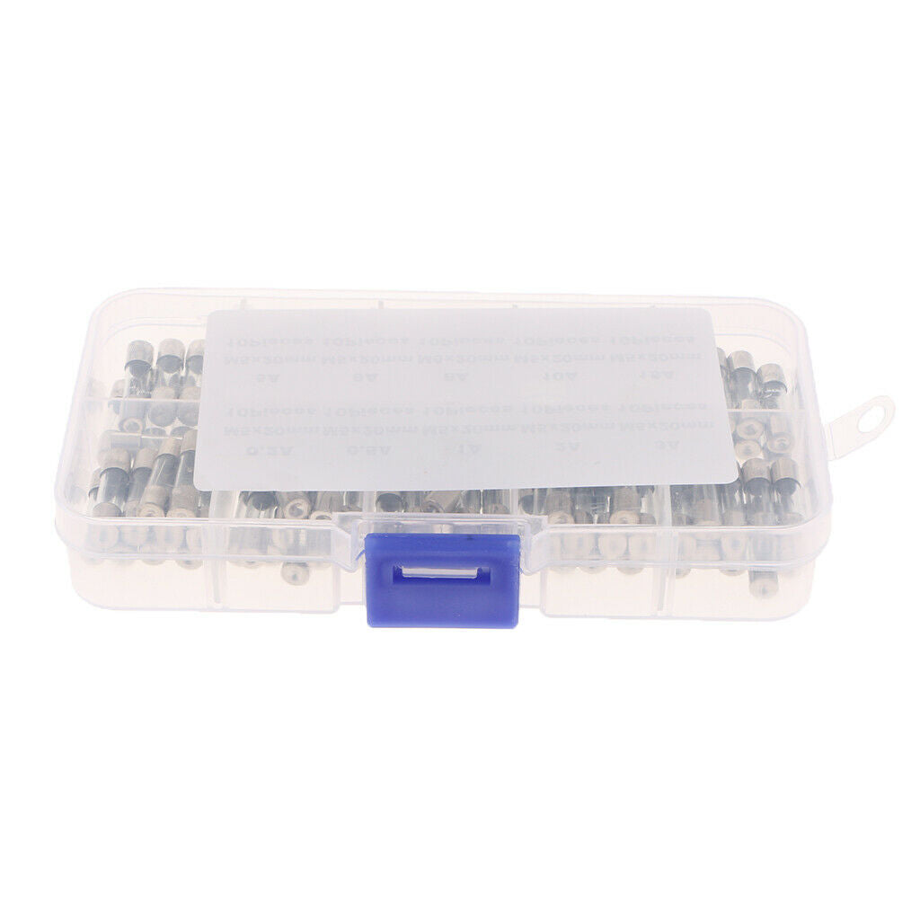 100pcs/set 5x20mm Fast-blow Glass Fuses Quick Blow Tube Assorted Kits
