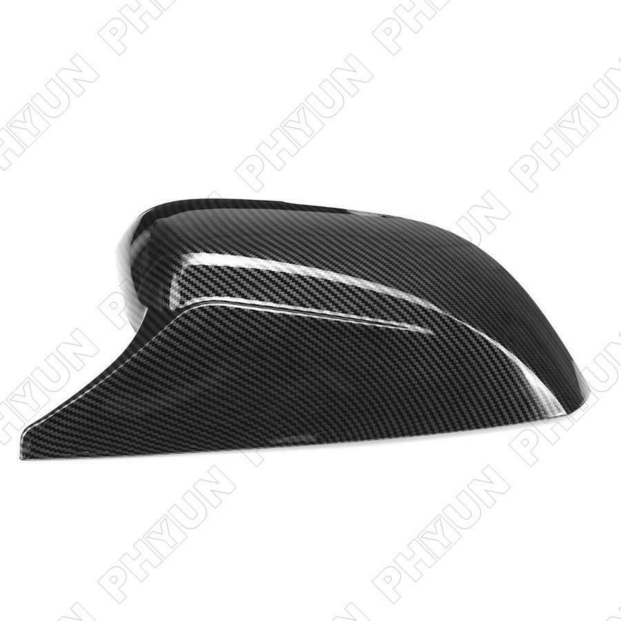 For 2014-2021 INFINITI Q50 Q70 Side Mirror Covers Cap Trim Carbon Fiber Style