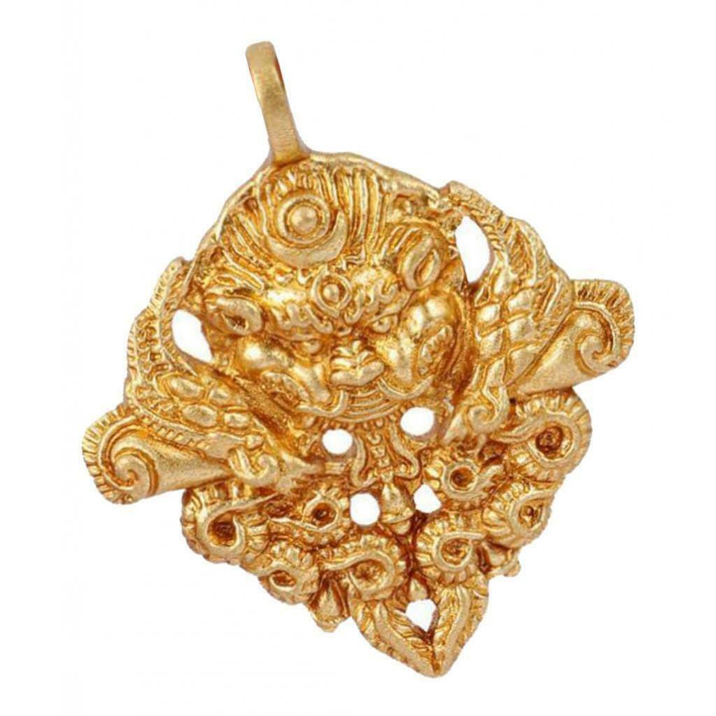 Metal Taotie Religion Buddhism Spirituality Amulet Necklace Charms Pendant