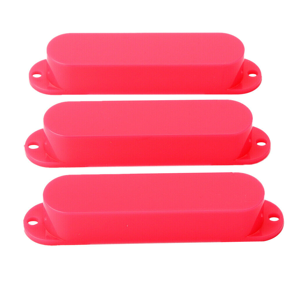 3pcs Green Sealed Closed Single Coil Pickup Covers For Guitar Pickup red