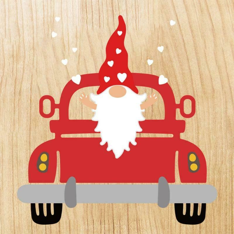 Heart Shape Gnome Dwarf Car Carbon Steel Cutting Dies DIY Scrapbooking Photo