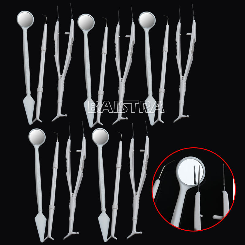 50Bags Dental Mirror Plier Explorer Kits Disposable Instruments 3pcs/pack AZDENT
