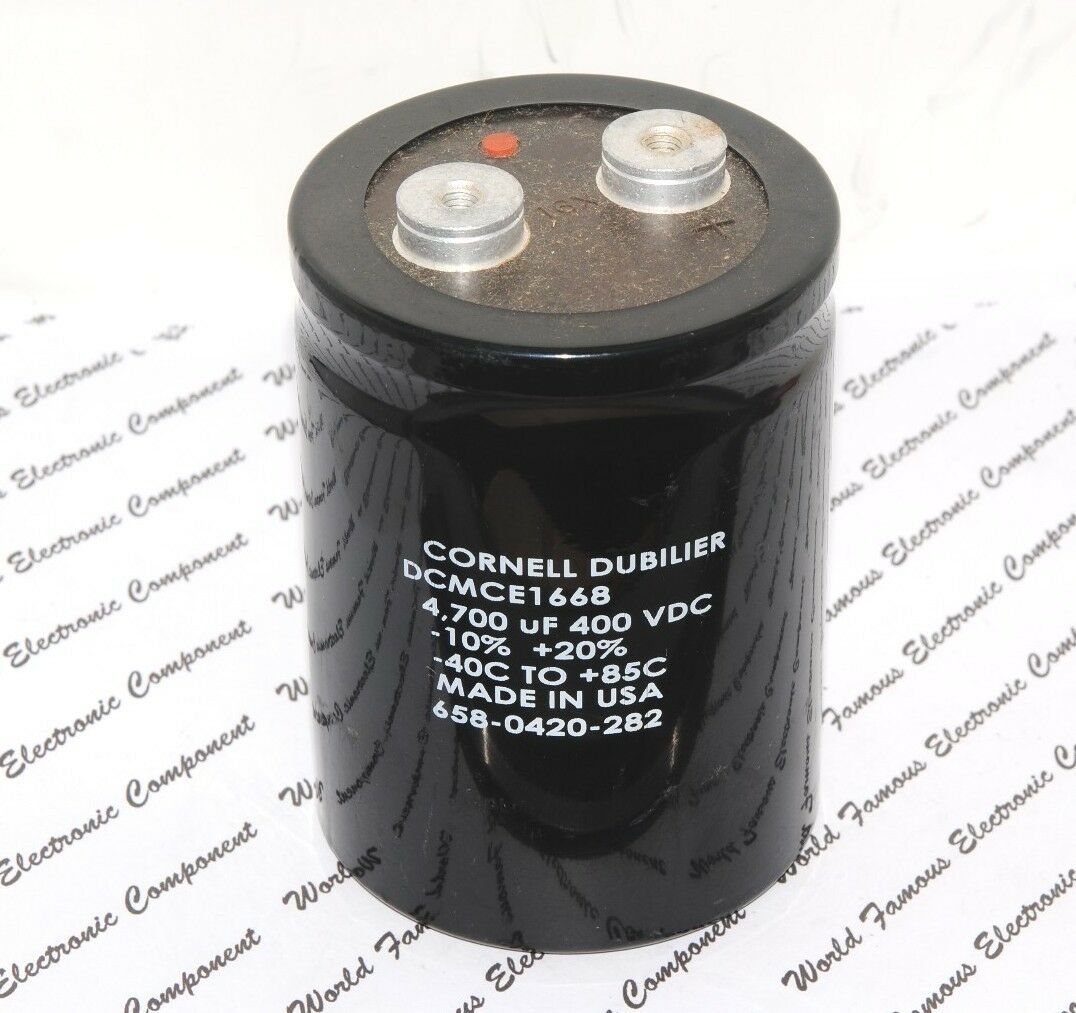 1pcs-CDE 4700uF (4700µF) 400V DCMCE1668 Screw Terminal Capacitor - NG