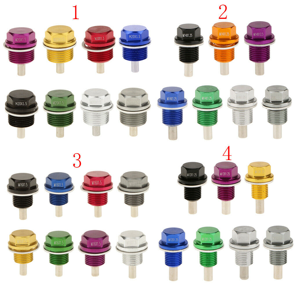 X1.5mm Magnetic Oil Drain Plug for Cars, Oil Change Drain Plug, Aftermarket