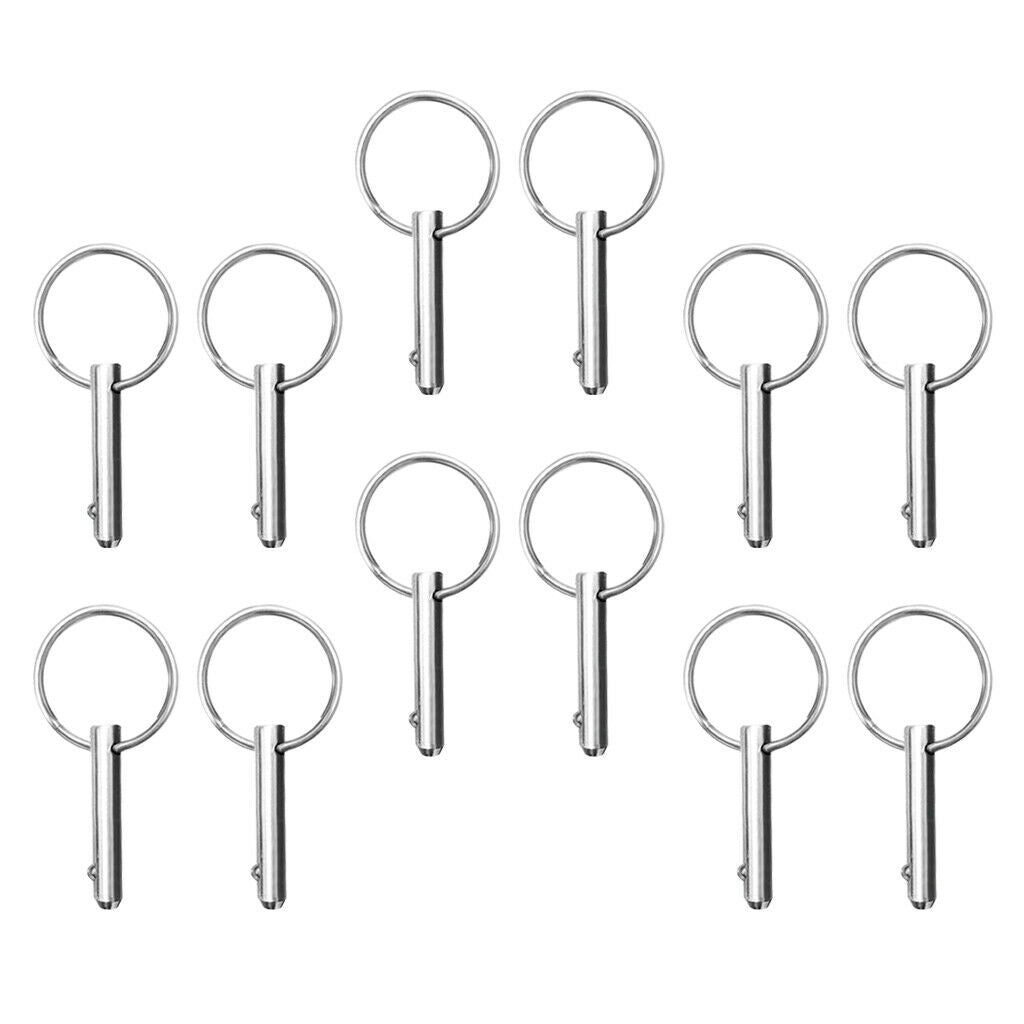 12pcs Stainless Steel Spring Release Pin Fr Top Bridge Hinge