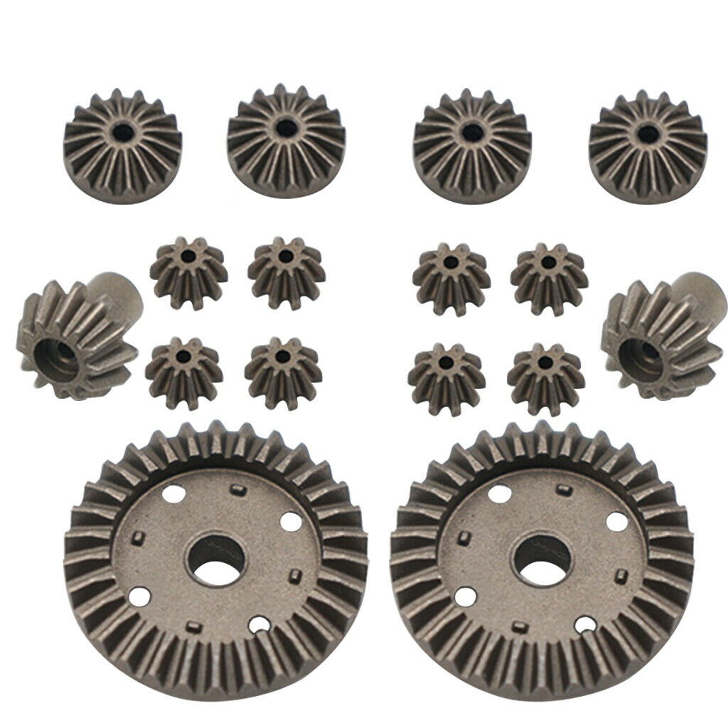 16Pcs Upgrade Parts Motor Driving Gear Metal Differential Gear Combo Set