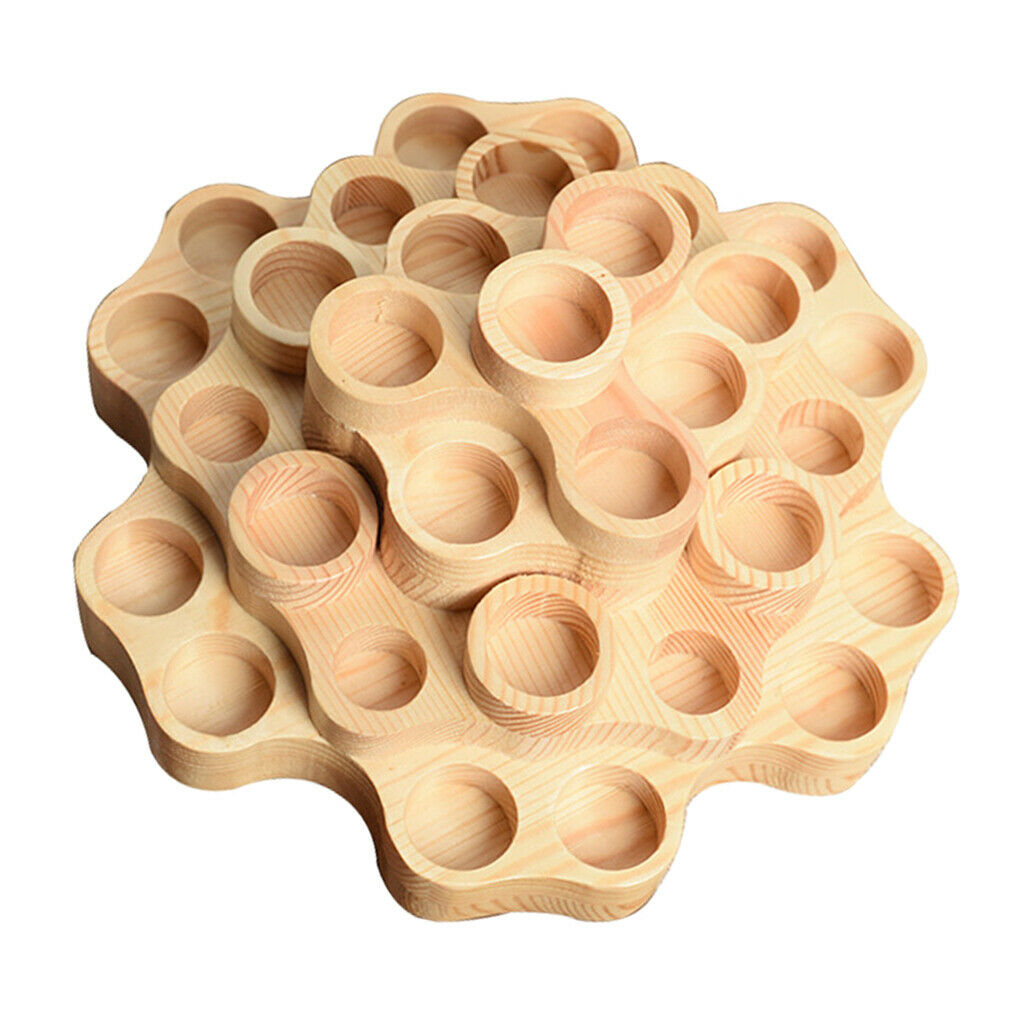 10ml 15ml Aroma Essential Oil Wooden Storage Rack Nail Polish